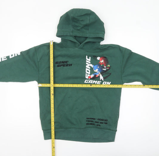 Boys UK Size 11 Years NEXT Green Pullover Hoodie