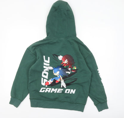 Boys UK Size 11 Years NEXT Green Pullover Hoodie