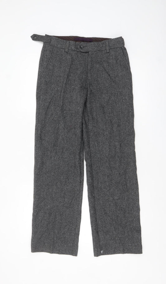 Womens UK Size 8 Slim NEXT Slim Fit Business Workwear Formal Grey Trousers