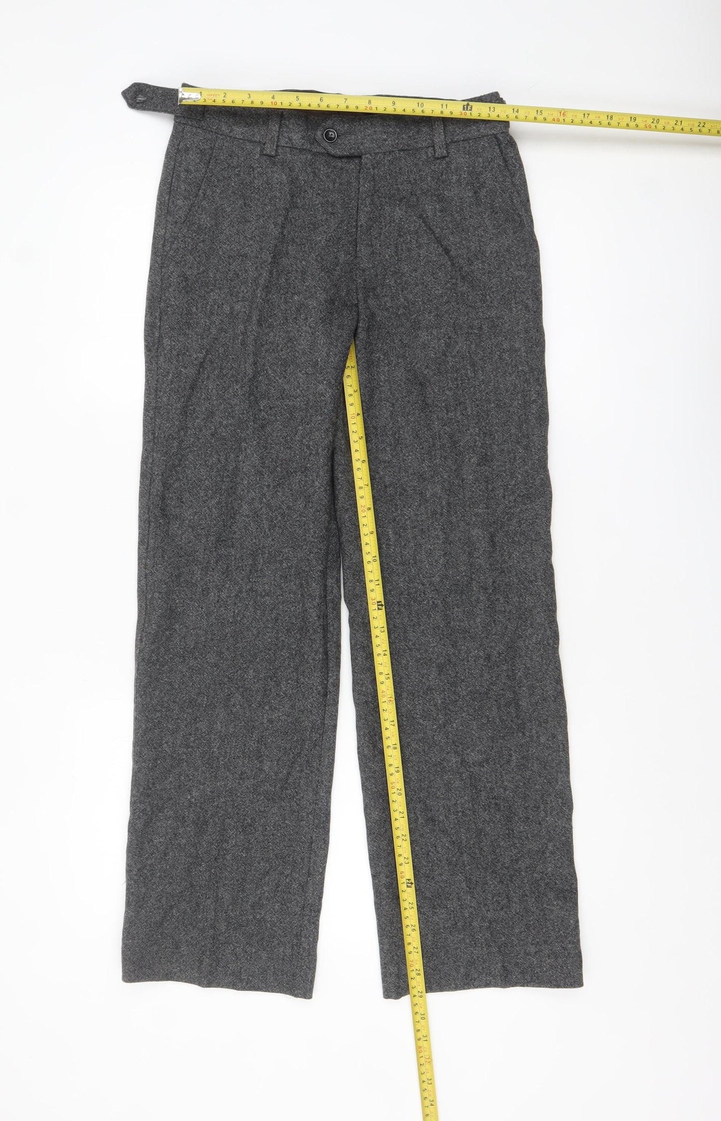 Womens UK Size 8 Slim NEXT Slim Fit Business Workwear Formal Grey Trousers