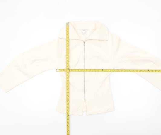 Marks and Spencer Women's Ivory Size 6 Twill Zip Jacket