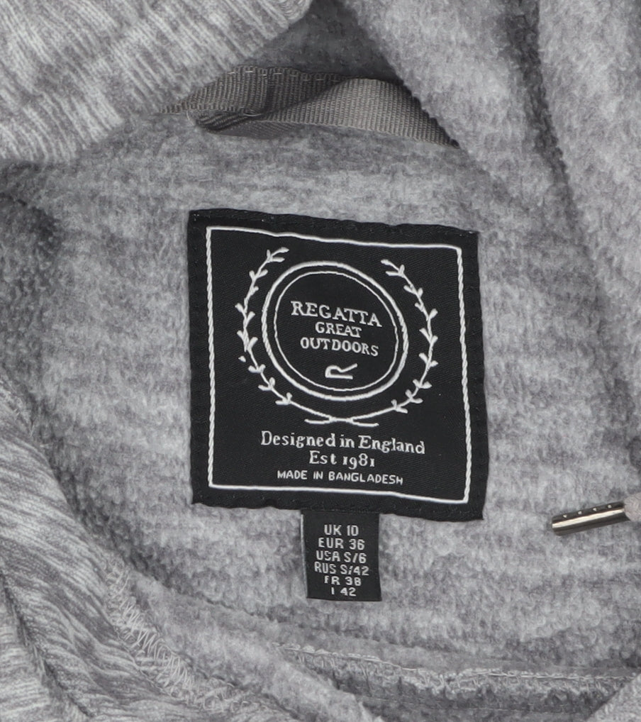 Regatta Women's Grey Pullover Hoodie UK 10 Polyester Fleece Outdoor