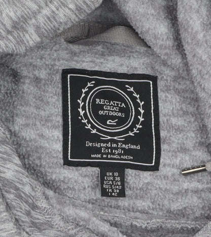 Regatta Women's Grey Pullover Hoodie UK 10 Polyester Fleece Outdoor