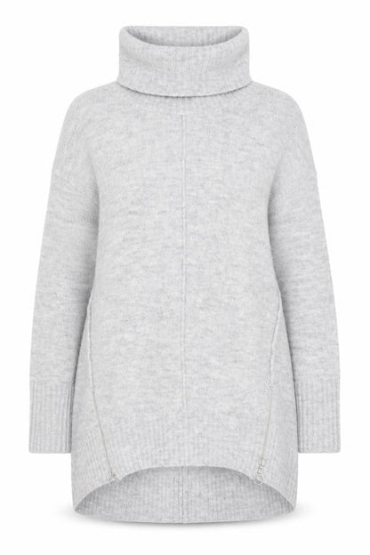 F&F Womens Grey Cowl Neck Chunky Knit Pullover Jumper Size 14
