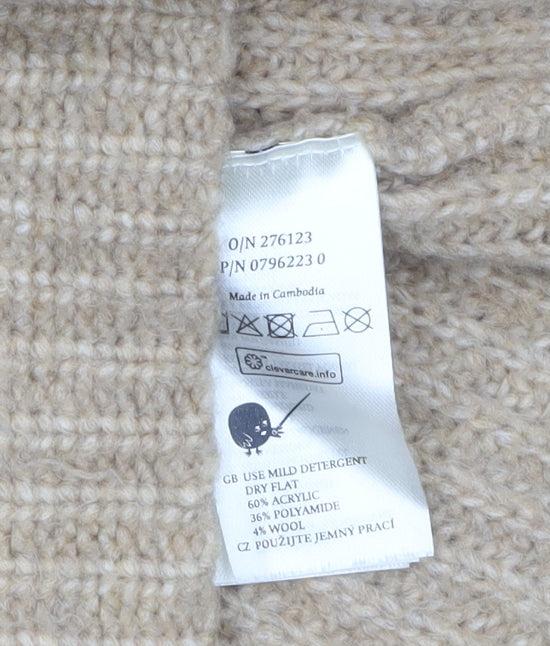 Womens UK Size XS Monki Beige Pullover Jumper