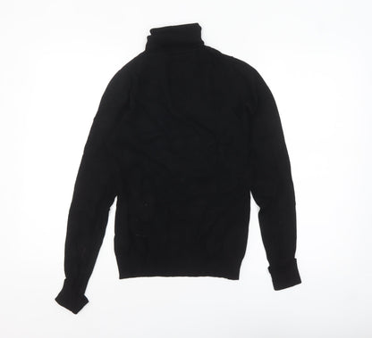 Warehouse Women’s Black Roll Neck Slim Fit Knit Jumper UK 8