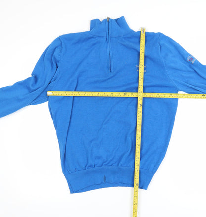 Mens UK Size M Cutter & Buck Blue Golf Walking Casual Jacket