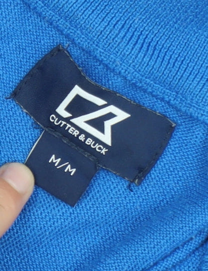 Mens UK Size M Cutter & Buck Blue Golf Walking Casual Jacket