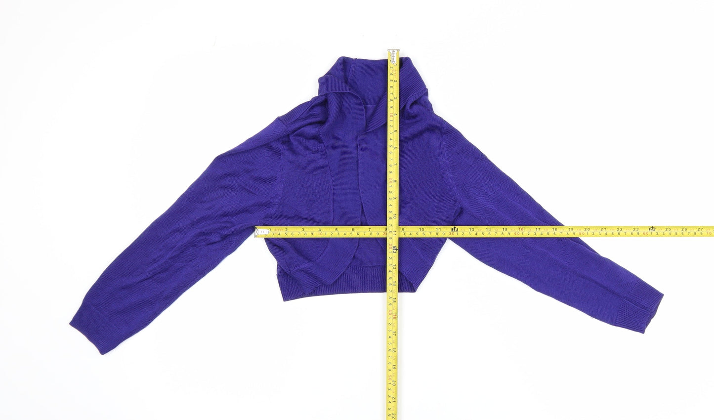 Monsoon Women Purple Shrug Knit Long Sleeve Cardigan S