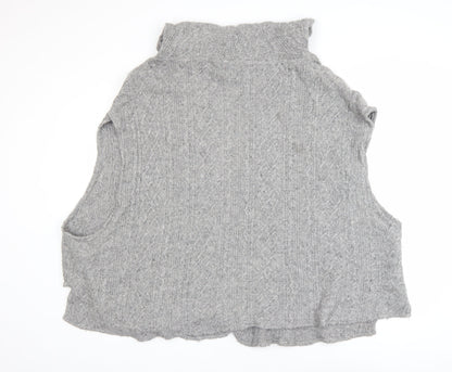 Womens UK Size S Avoca Grey Cardigan Jumper