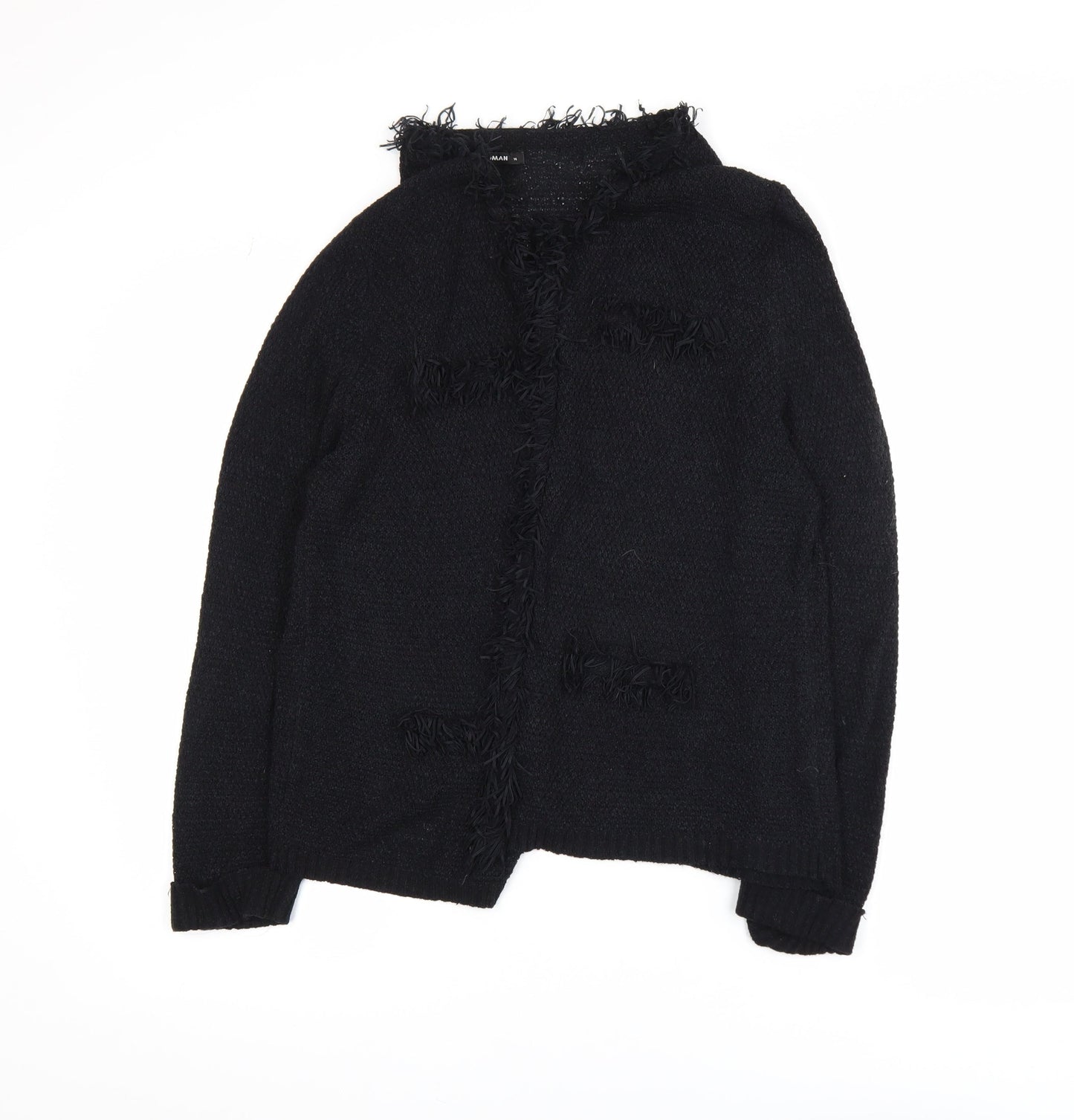 Womens UK Size 14 Roman Black Cardigan Jumper
