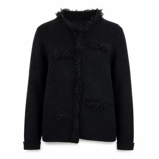 Womens UK Size 14 Roman Black Cardigan Jumper