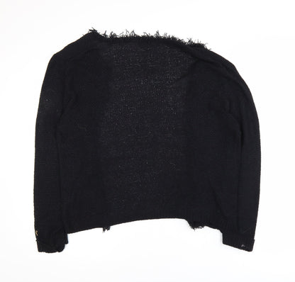 Womens UK Size 14 Roman Black Cardigan Jumper