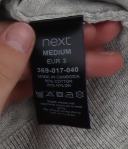 Mens UK Size M NEXT Grey Pullover Sweatshirt