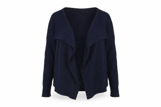 Jigsaw Women's Blue Wool Blend Open Cardigan Size S