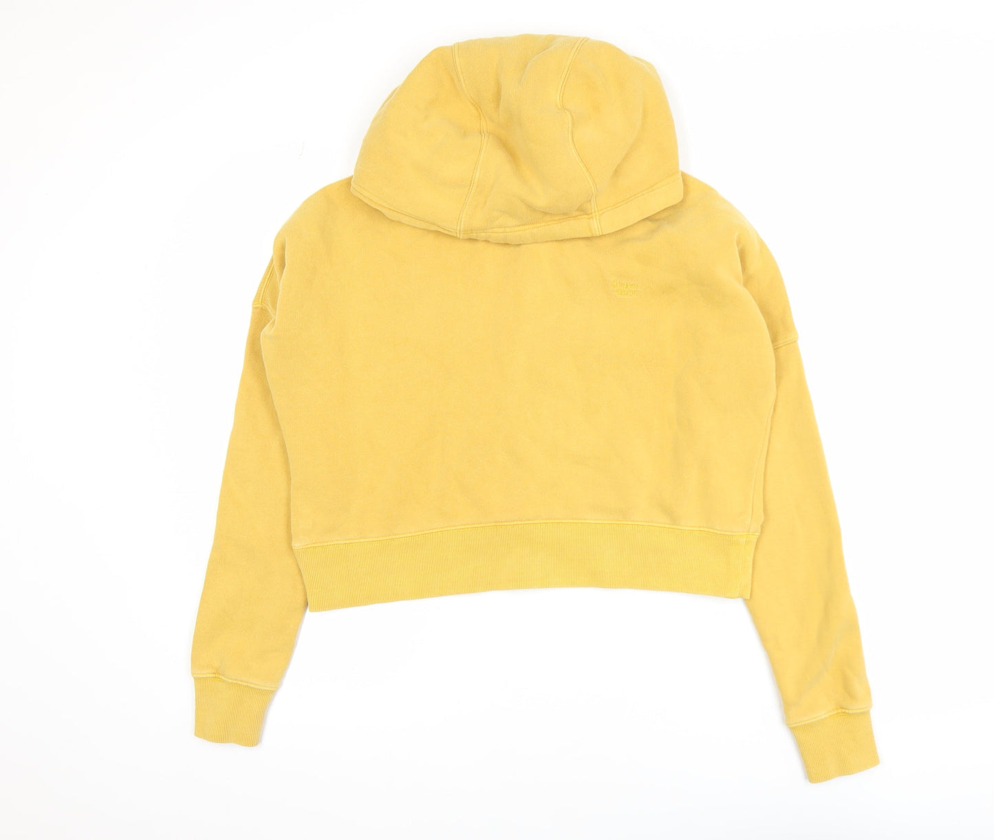 Womens UK Size 8 Superdry Yellow Pullover Hoodie