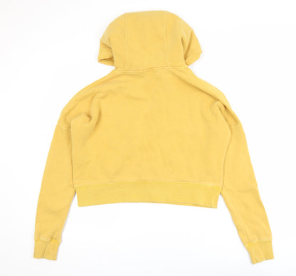 Womens UK Size 8 Superdry Yellow Pullover Hoodie