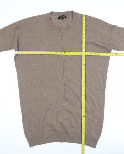 Jaeger Women Beige Wool Cashmere Pullover Jumper Size M