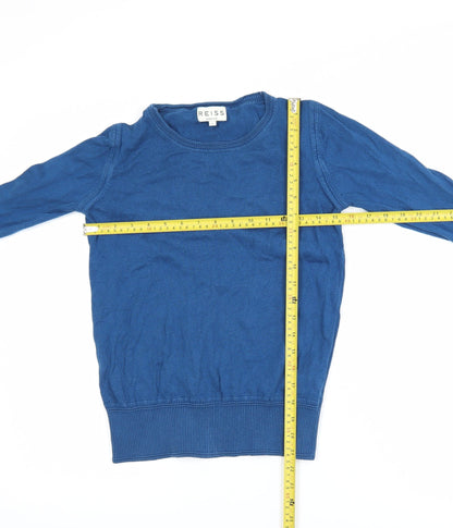 Mens UK Size S Reiss Blue Pullover Jumper