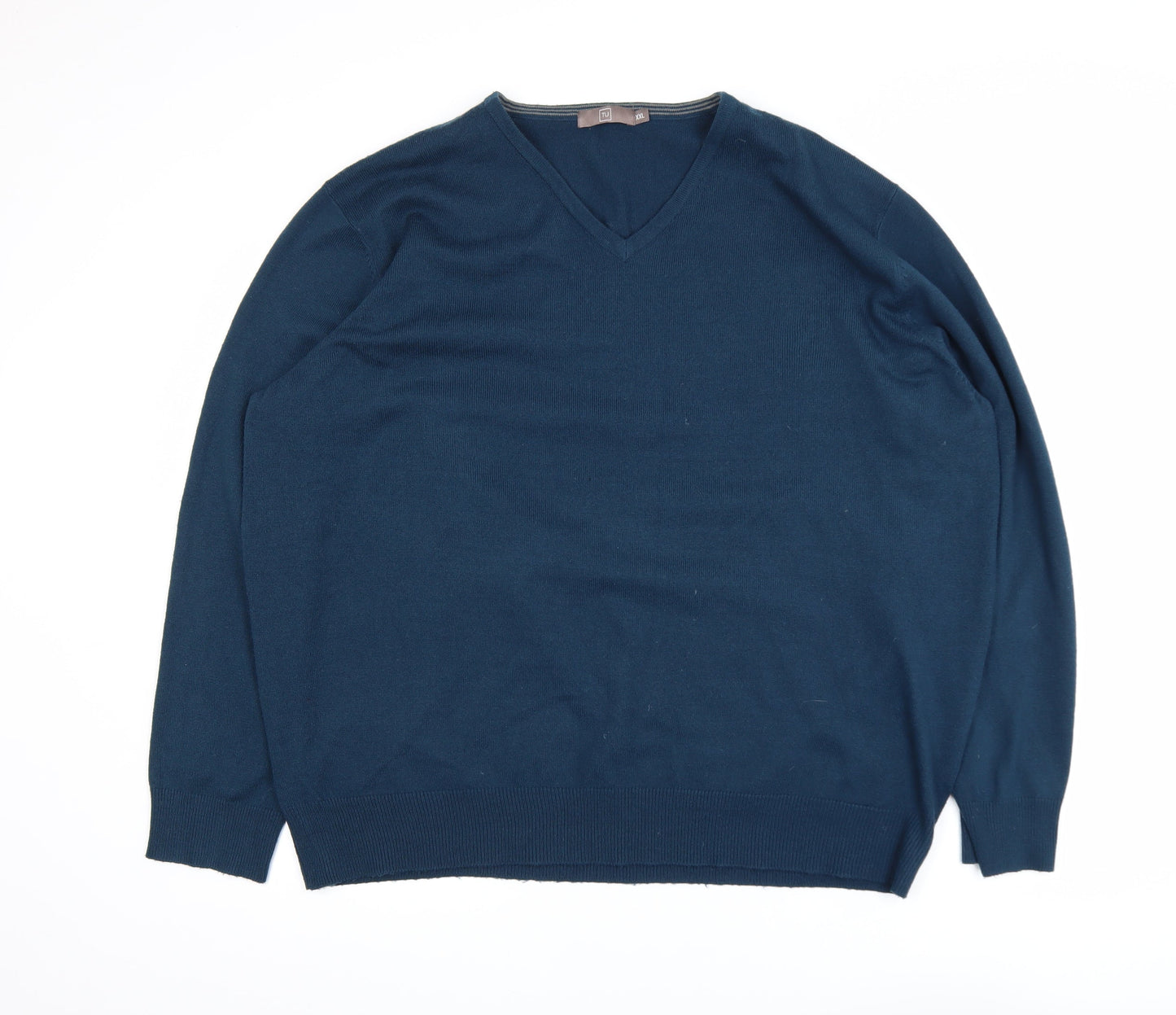 Mens UK Size 2XL TU Blue Pullover Jumper
