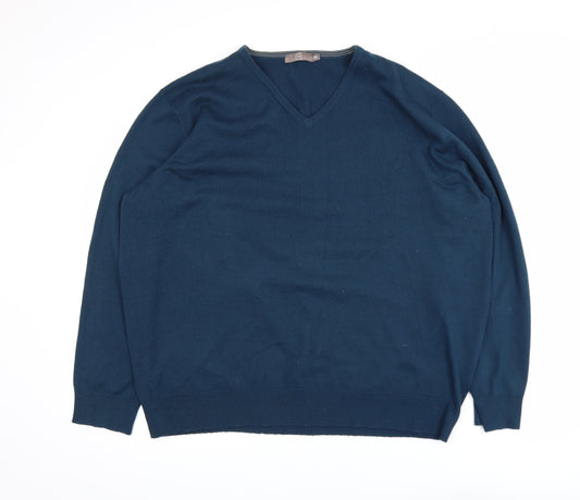 Mens UK Size 2XL TU Blue Pullover Jumper