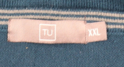 Mens UK Size 2XL TU Blue Pullover Jumper