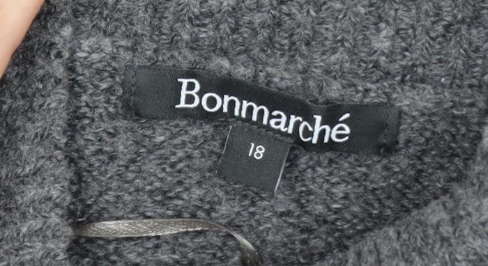 Womens UK Size 18 Bonmarché Grey Pullover Jumper
