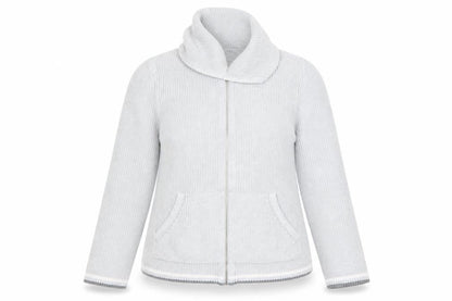 Womens UK Size L Lands' End Grey Full Zip Jumper