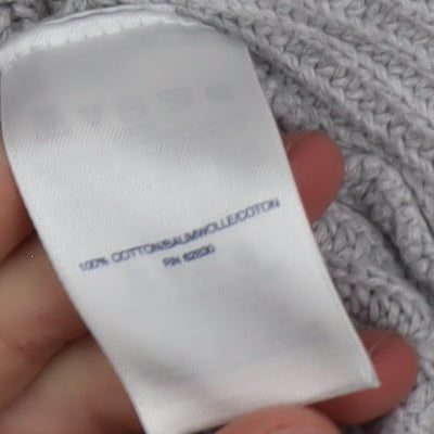 Womens UK Size L Lands' End Grey Full Zip Jumper