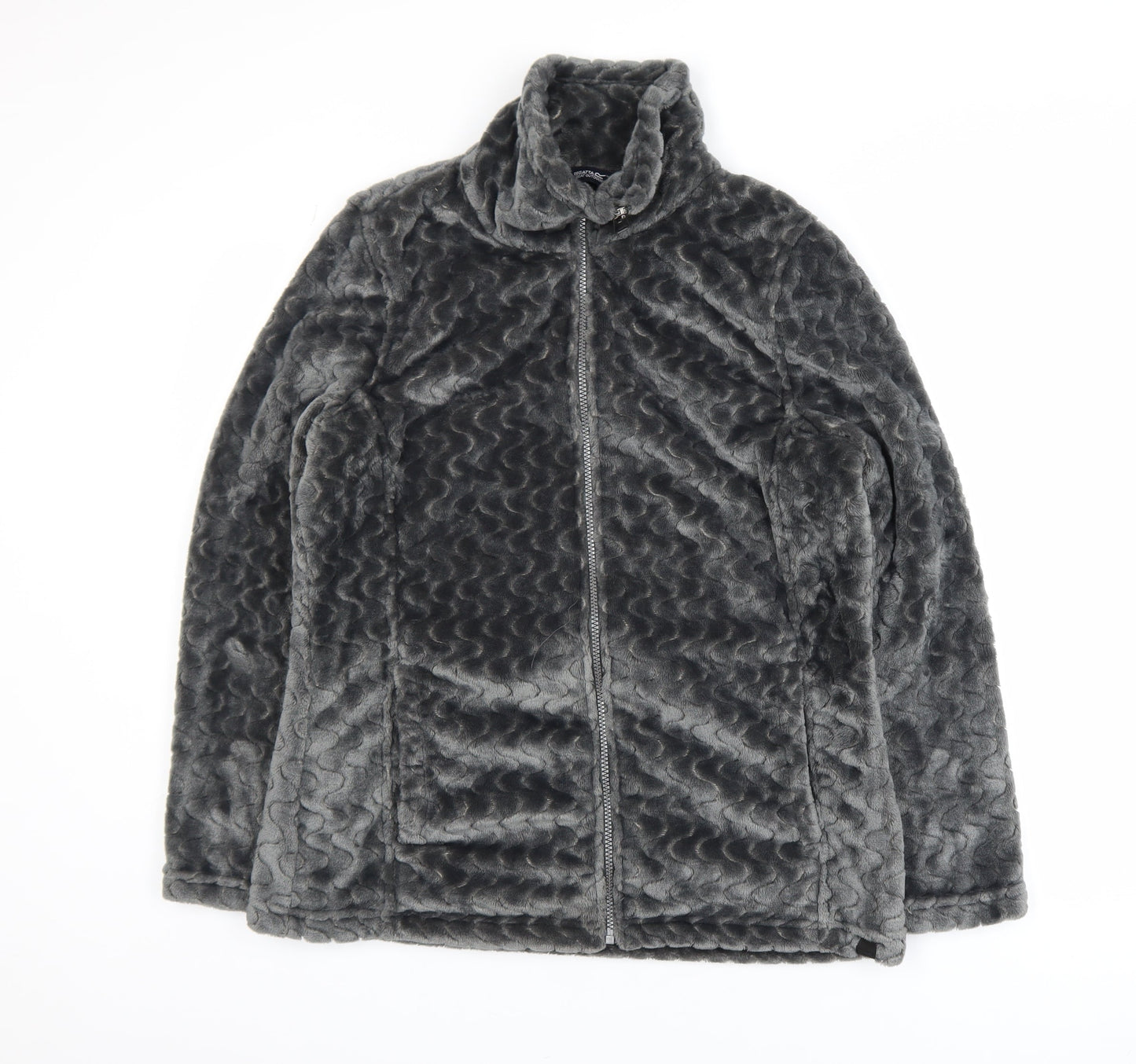 Regatta Women’s Grey Fleece Jacket Size 16 Full Zip Outdoor Coat