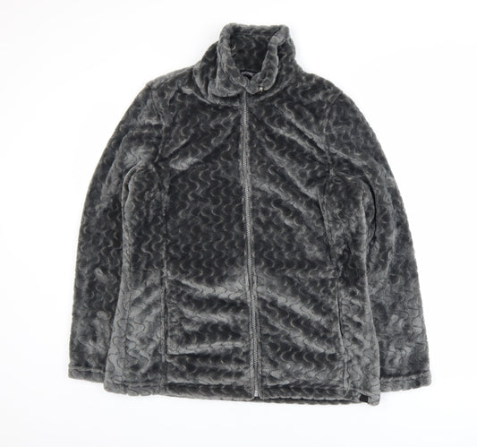 Regatta Women’s Grey Fleece Jacket Size 16 Full Zip Outdoor Coat