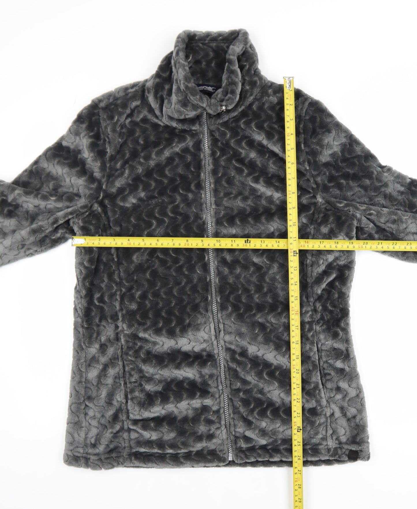Regatta Women’s Grey Fleece Jacket Size 16 Full Zip Outdoor Coat