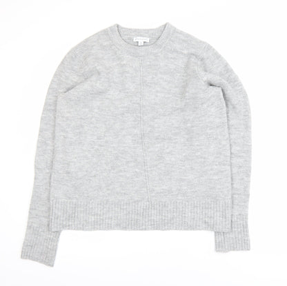 Warehouse Women’s Grey Crew Neck Long Sleeve Knit Jumper Size 14