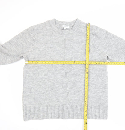 Warehouse Women’s Grey Crew Neck Long Sleeve Knit Jumper Size 14