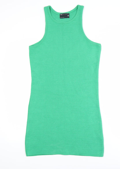 ASOS DESIGN Women’s Green Knit Tank Dress Size 14