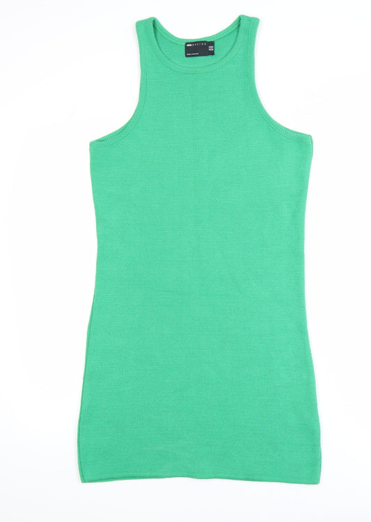 ASOS DESIGN Women’s Green Knit Tank Dress Size 14