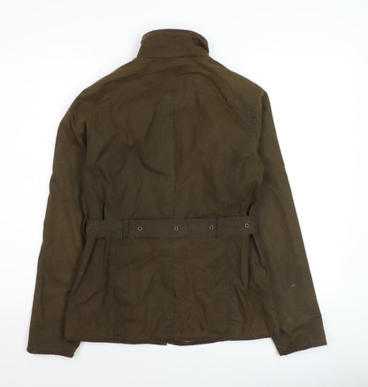 Womens UK Size 8 Elveden Square Brown Field Jacket