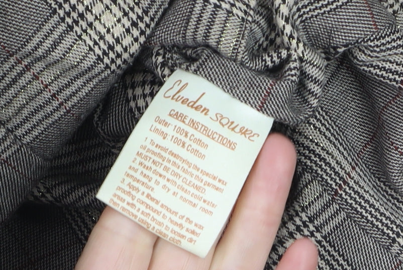 Womens UK Size 8 Elveden Square Brown Field Jacket