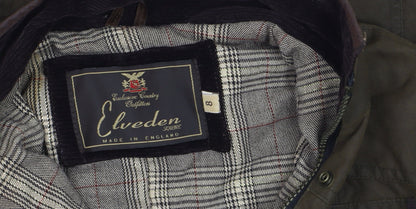 Womens UK Size 8 Elveden Square Brown Field Jacket
