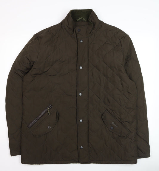 Mens UK Size XL Barbour Brown Quilted Coat