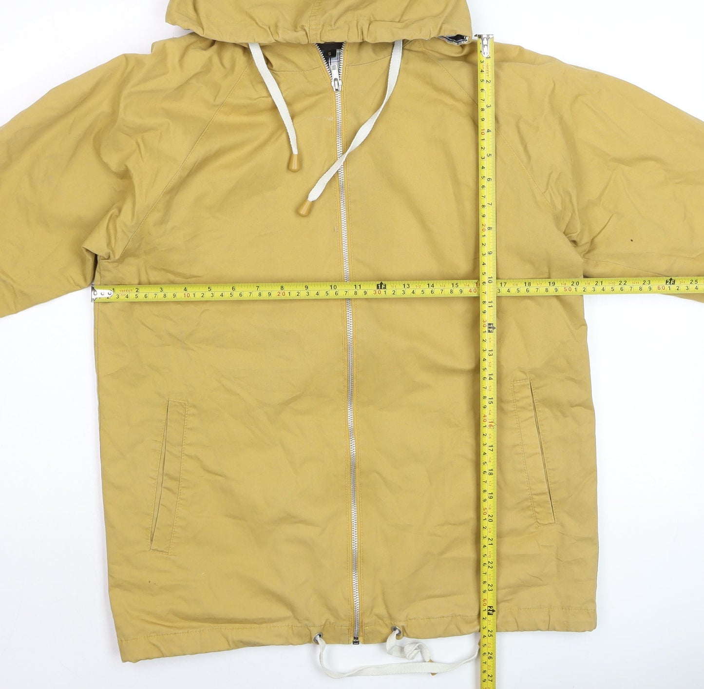 Mens UK Size S Pop England Beige Windbreaker Coat