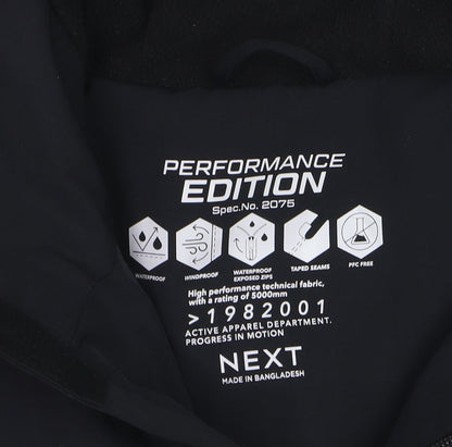 Next Boys Black Waterproof Softshell Hooded Rain Coat 9 Years