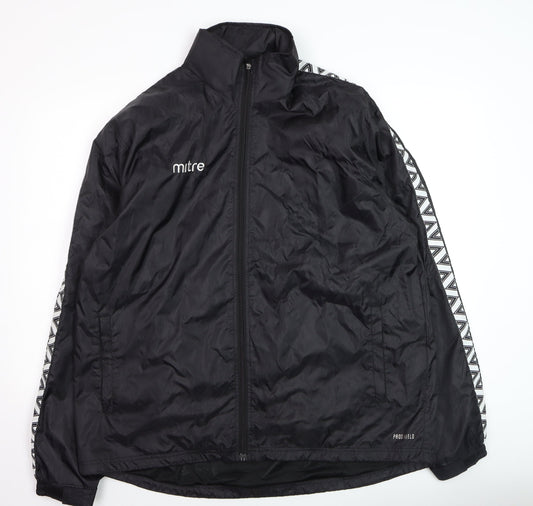 Mens UK Size XL Mitre Black Windbreaker Coat