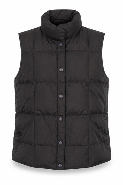 Womens UK Size S Lands' End Black Puffer Jacket