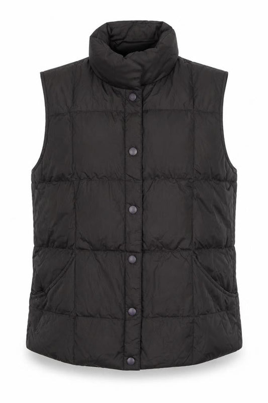 Womens UK Size S Lands' End Black Puffer Jacket