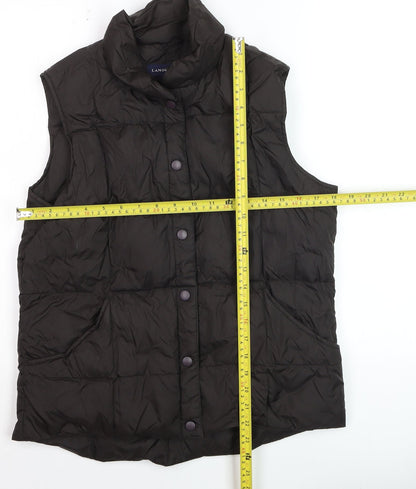 Womens UK Size S Lands' End Black Puffer Jacket