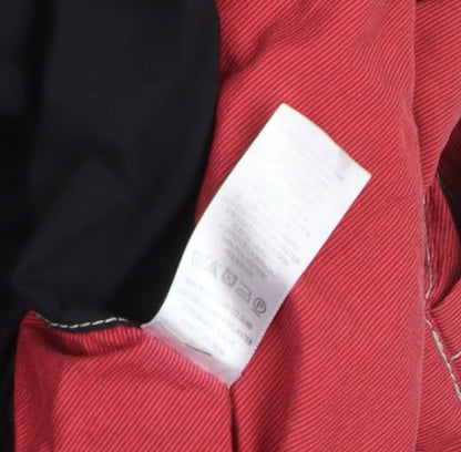 Mens UK Size M Topman Red Trench Coat