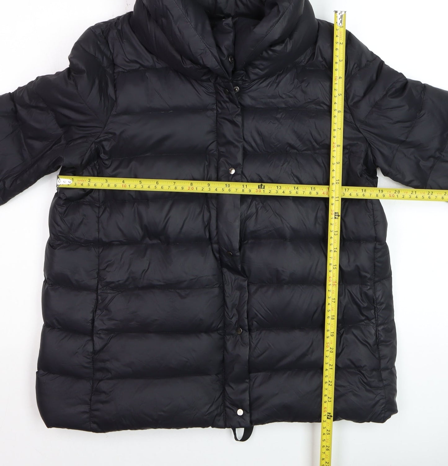 Womens UK Size 12 Mango Black Puffer Jacket