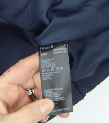 Womens UK Size 12 Oasis Blue Puffer Jacket