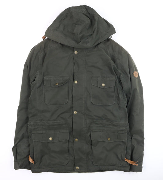 Mens UK Size XS Trespass Green Parka Coat